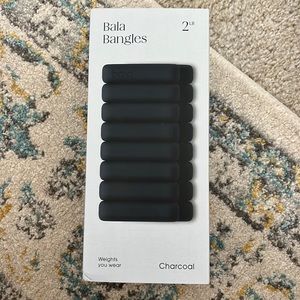 BALA SET OF TWO 2 LB ARM WEIGHTS BANGLES CHARCOAL NEW